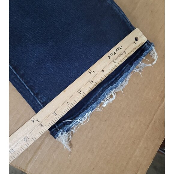 Kancan Womens SZ 11/29 Rainn Ultra High Rise Flare Jeans KC7138D Dark Button Fly - Picture 10 of 11